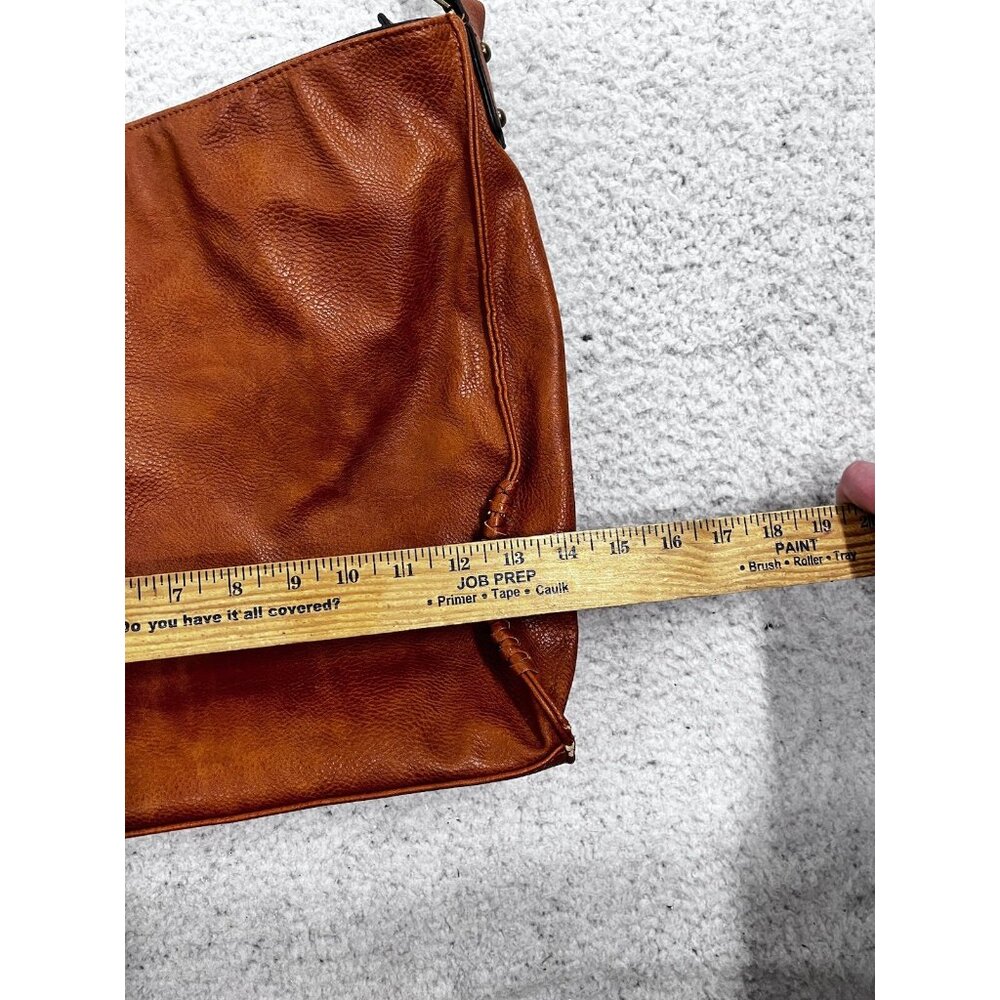 Darcy Marks London Vegan Brown Pebbled Leather Shoulder Tote Bag - Picture 7 of 16